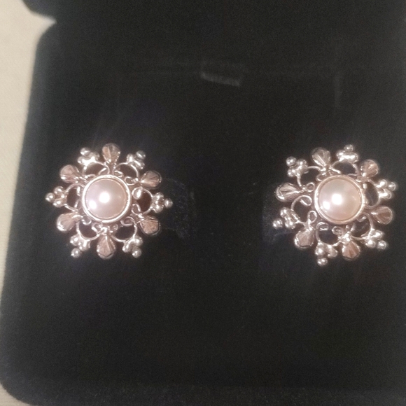 Jewelry - New Real Pearl And Silver Earrings